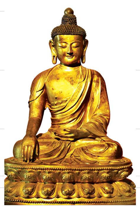 铜镀金释迦牟尼佛坐像-佛像-图片