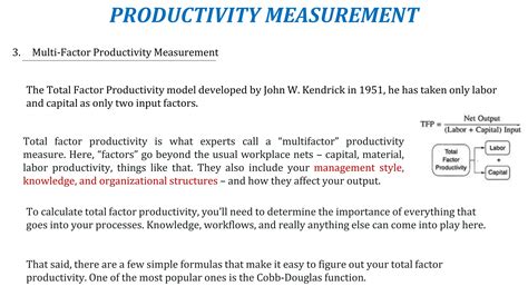 Productivity Calculation Examples 的图像结果