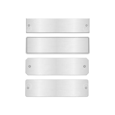 Blank Silver Name Plate
