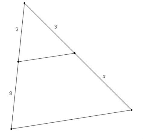 Image result for Side Splitter Theorem Form