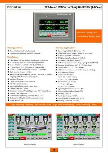 Weighing Controller - PSC10BH - Double Head Bagging Controller Trader ...