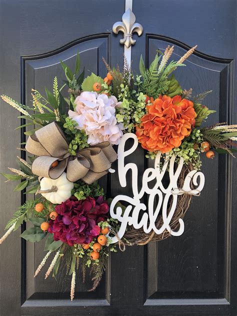 Fall Wreaths, Gift, Autumn Door Wreaths, Front Door Wreaths | Door ...