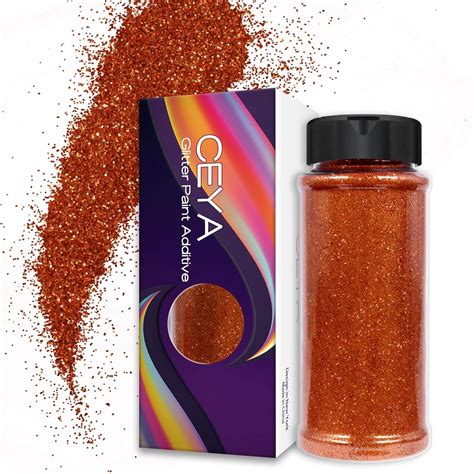 Buy Ceya Ultra Fine Glitter Paint Additive, 3.5oz/ 100g Copper Glitter ...