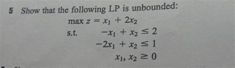 Image result for Unbounded LP Model