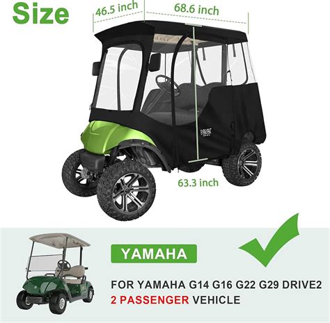 10L0L 2/4 Passenger Golf Cart Enclosure for Yamaha India | Ubuy