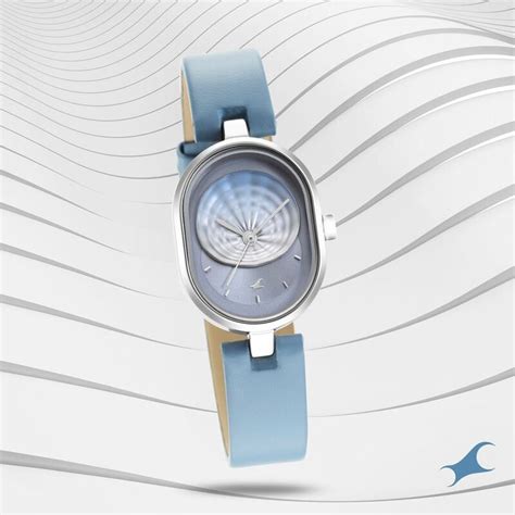 Buy Online Fastrack Uptown Retreat Quartz Analog Blue Dial Leather ...