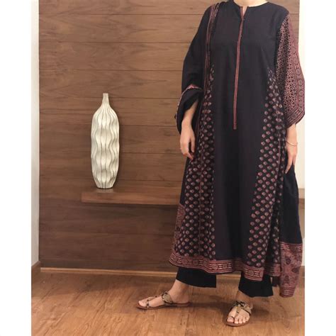 Cotton Ajrakh A line set. – JASMINEBYSEBA