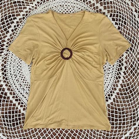 Women's Tan Blouse | Depop