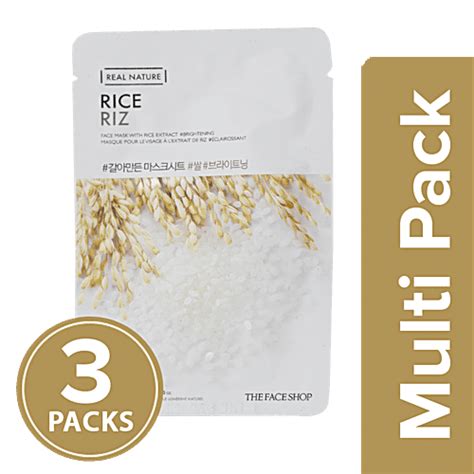 Buy The Face Shop Real Nature Rice Face Mask Online at Best Price of Rs ...