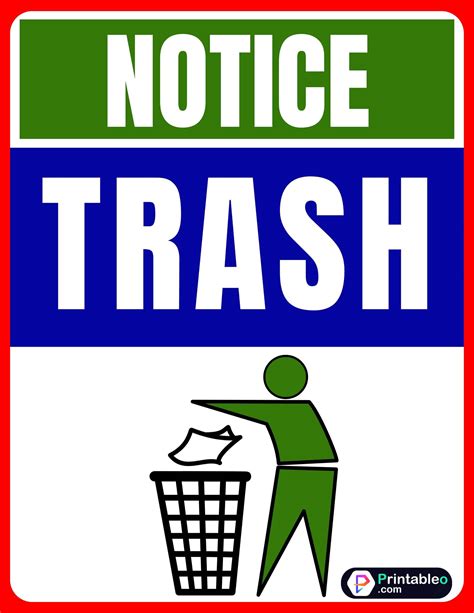 Image result for Household Garbage Sign