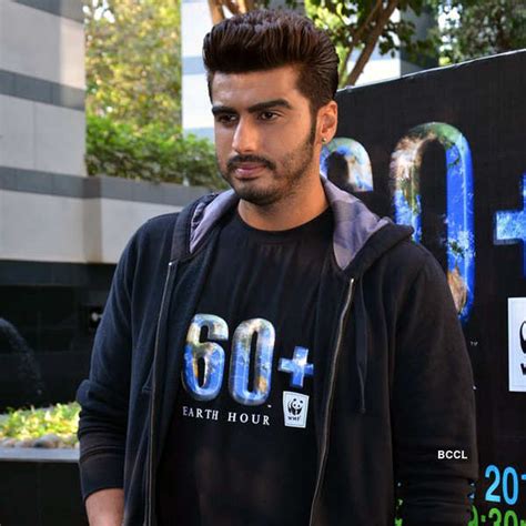 Arjun Kapoor clicked on stage during the press meet of Earth Hour
