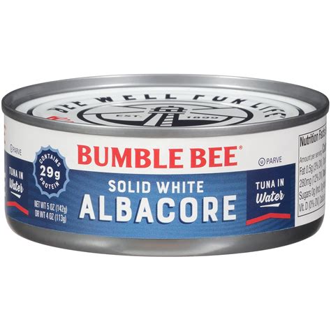 Amazon.com : Bumble Bee Solid White Albacore Tuna In Water, 5 Oz Can ...