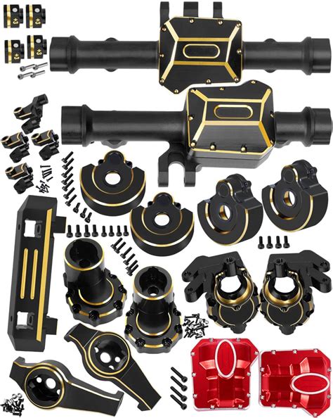 Amazon.com: RC Upgrades Part for 1/10 TRX4,ARRCat Brass Front & Rear Portal Axles,Diff Covers ...