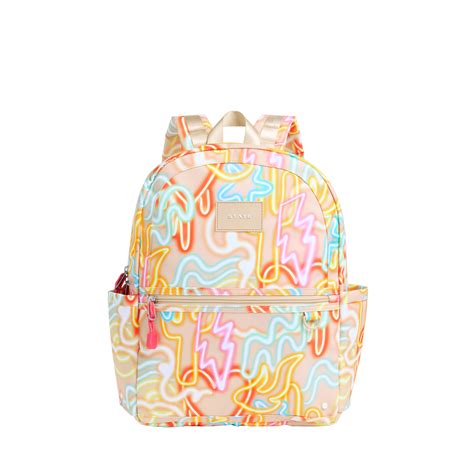 STATE Bags | Kane Kids Travel Backpack Metallic Fuzzy Hearts | Back to ...