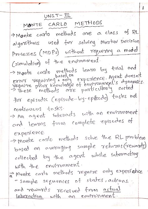 RL Unit 3: Understanding Reinforcement Learning Concepts - Studocu