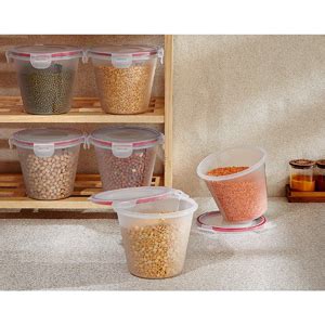 Buy Amazon Brand - Solimo Plastic Kitchen Storage Container Set, 1 ...
