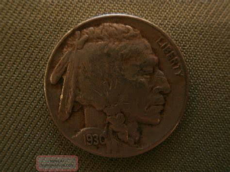 Buffalo Or Indian Head Nickel 1930