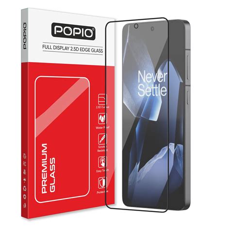 POPIO Military-Grade Gorilla Tempered Glass For OnePlus 13R (Black) 9H ...