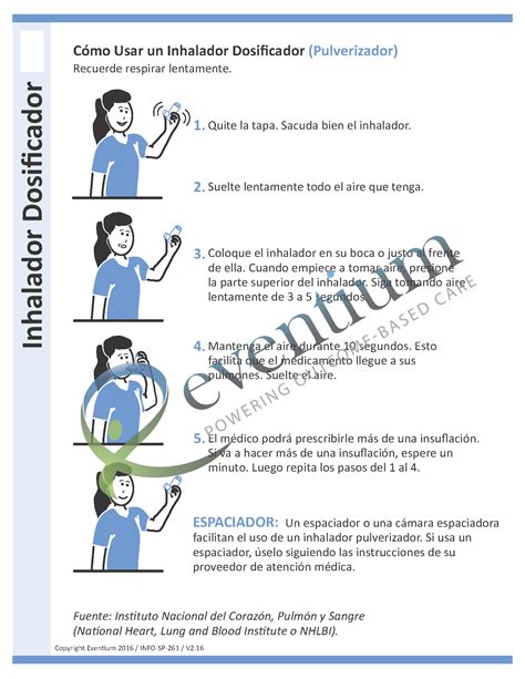 Metered Dose Inhaler Spanish | Eventium