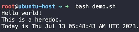 How to Create Eof in Bash Script 的图像结果