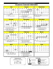 Spring Branch ISD Academic Calendar 2024-2025 Schedule & Holidays ...