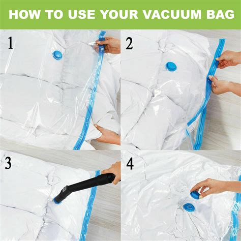 10 VACUUM STORAGE VAC BAGS DUVETS CLOTHES QUILTS BEDDING PILLOWS BED ...