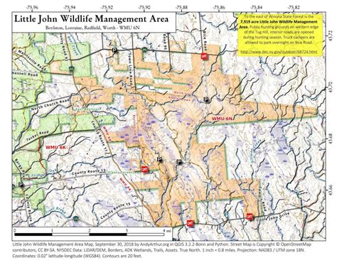 Nys Wmu Map Town Boundaries | KML Maps: Wildlife Management Units (WMUs ...