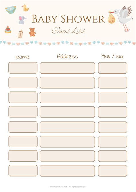 46+ Free Google Docs Baby Shower Planning Template Docx - Great Research