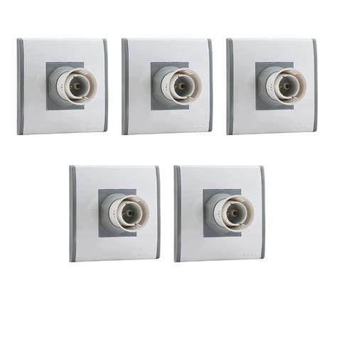 Buy Philips Modular Lamp Holder B22 Straight, Pack of 5 (Grey) Online ...