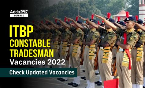ITBP Constable Tradesman Recruitment 2022: Check Updated Vacancy