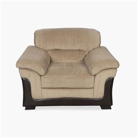 Buy Vertigo Fabric 1-Seater Sofa - Beige from Home Centre at just INR ...