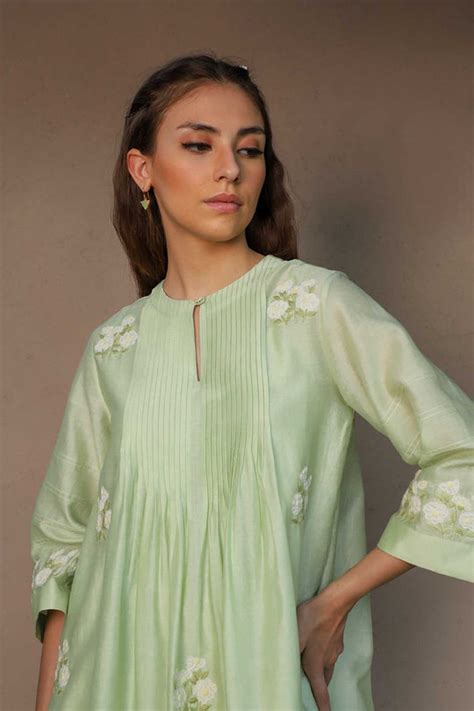 April Pintuck Detail Dress – Originate.in