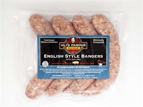 Uli's Famous English Style Bangers - Ulis Famous Sausage