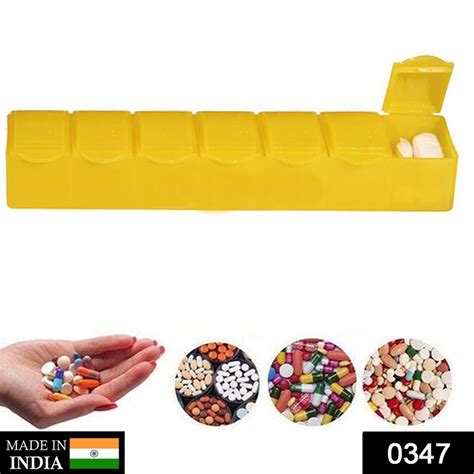 7 Days Pill Box with 7 Compartments — DeoDap