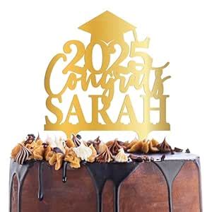 Personalized Graduation Cake Topper - Congrats Grad Cake Toppers w ...