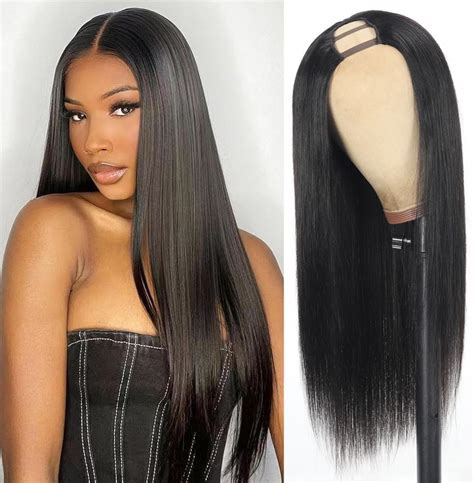 Amazon.com : Urbeauty Body Wave Human Hair Half Wigs for Black Women ...