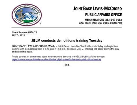 JBLM conducts demolitions training Tuesday | Article | The United ...