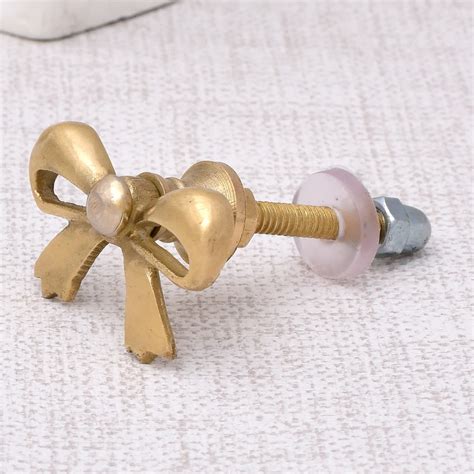 Brass Butterfly Bow Tie Cabinet Knobs