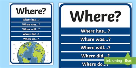 Where? Question Poster