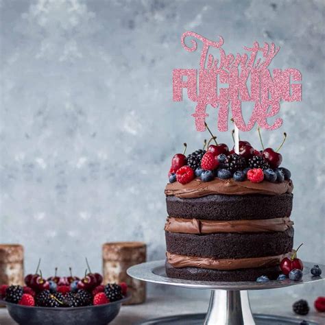 GZBJMYGS Twenty Fu**ing Five Cake Topper Party Funny Happy India | Ubuy