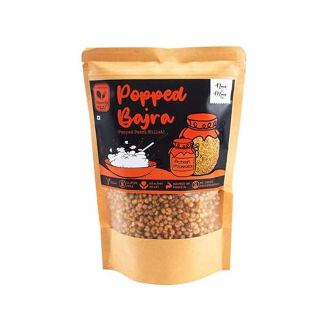 Noon to Moon Popped, Puff Bajra | Popped Pearl Millet Snacks/Crunchies ...