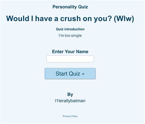 Would I have a crush on you? in 2025 | Crush quizzes, Girlfriend quiz ...