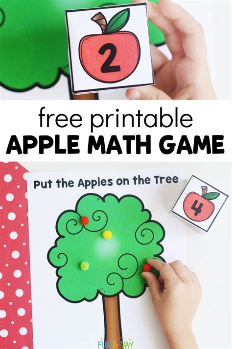Image result for Apple Tree Math Game Learning Activity