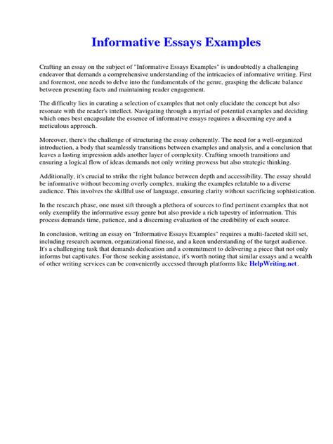 Informative Writing Examples 的图像结果