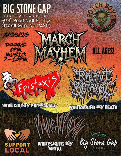 MARCH MAYHEM - Epistaxis, Portrait of Betrayal, & Pinhead Poison! BSG ...