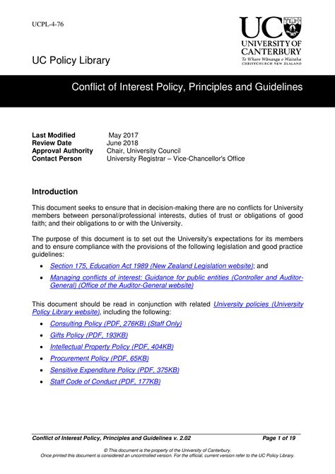 15+ Conflict of Interest Policy Examples to Download