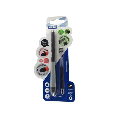 Milan Model ; 12472 Designer Pen With Blue Color Ink Replacable refill ...
