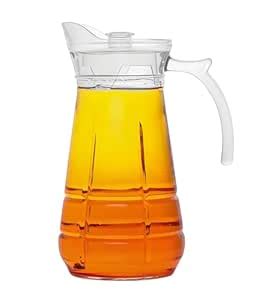 Veroniz 1.8 Liter Glass Crystal Pitcher with lid Pitcher Water jug ...
