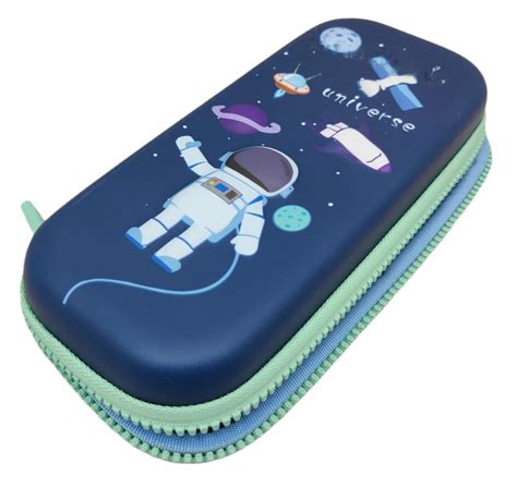 NSR Group Ethylene Vinyl Acetate (EVA) 3D Astronaut Pencil Box, Hard ...