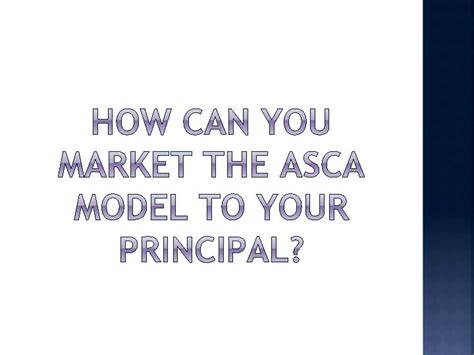 Image result for ASCA Model Explained